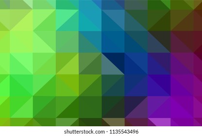 Dark Yellow vector shining triangular layout. Shining polygonal illustration, which consist of triangles. A completely new design for your leaflet.