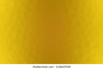 Dark Yellow vector shining triangular backdrop. Polygonal abstract illustration with gradient. Pattern for a brand book's backdrop.