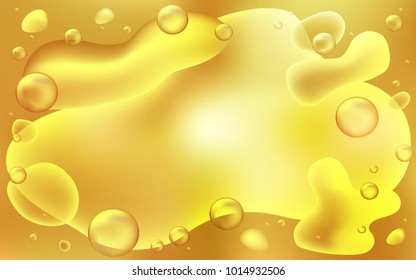 Dark Yellow vector template with abstract circles. Colorful illustration in abstract memphis style with gradient. Memphis design for your web site.