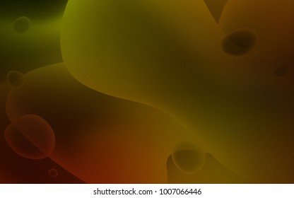 Dark Yellow vector template with bent lines. Shining crooked illustration in memphis style. The template for cell phone backgrounds.