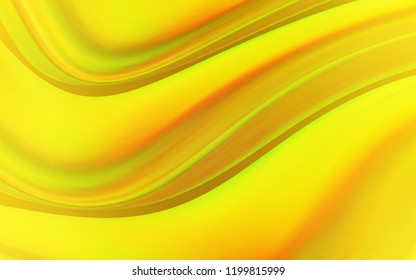 Dark Yellow vector template with bent lines. Creative illustration in halftone marble style with gradient. A completely new memphis design for your business.