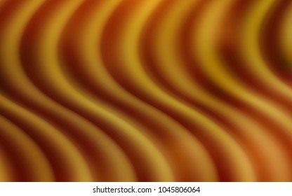 Dark Yellow vector template with bubble shapes. Blurred geometric sample with gradient bubbles.  Brand-new design for your ads, poster, banner.