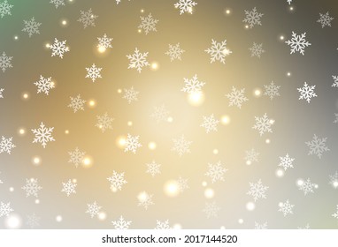Plantilla de vector amarillo oscuro en estilo carnaval. El humor moderno y abstracto de la Navidad se moldea. Patrón para sitios web escolares y gramaticales.