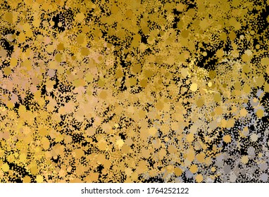 Dark Yellow vector template with chaotic shapes. Simple colorful illustration with abstract gradient shapes. Modern design for your business card.