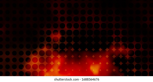 Dark Yellow vector template with circles. Abstract colorful disks on simple gradient background. Design for your commercials.