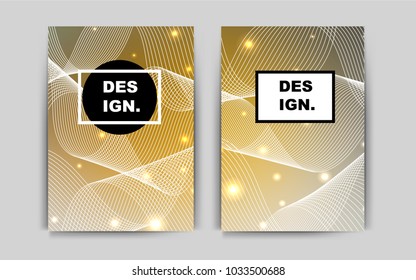 Dark Yellow vector template for landing pages. Web interface on abstract background with colorful gradient. New design for a poster, banner of your website.