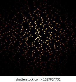 Dark Yellow vector template with neon stars. Colorful illustration in abstract style with gradient stars. Design for your business promotion.