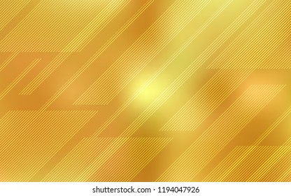 Dark Yellow vector template with repeated sticks. Glitter abstract illustration with colored sticks. The pattern for ad, booklets, leaflets.
