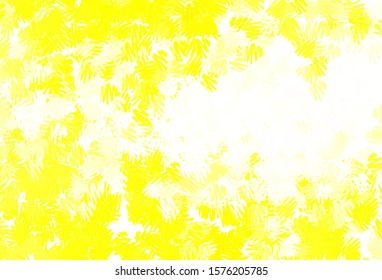 Dark Yellow vector template with repeated sticks. Colorful shining illustration with lines on abstract template. Template for your beautiful backgrounds.