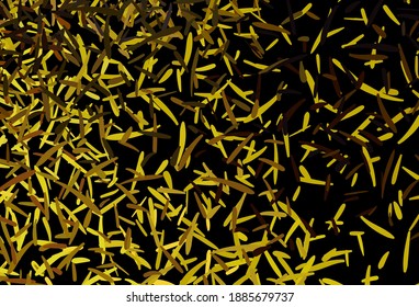 Dark Yellow vector template with repeated sticks. Lines on blurred abstract background with gradient. Template for your beautiful backgrounds.