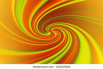 Dark Yellow vector template with wry lines. Creative illustration in halftone style with gradient. Brand new design for your ads, poster, banner.