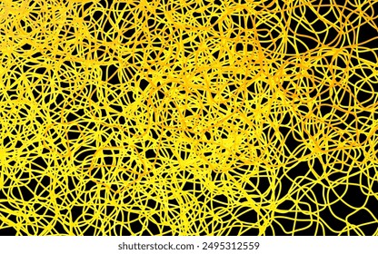 Dark Yellow vector texture with abstract forms. Colorful chaotic forms with gradient in modern style. Modern design for your business card.