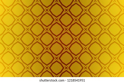 Dark Yellow vector texture with beautiful stars. Stars on blurred abstract background with gradient. Best design for your ad, poster, banner.