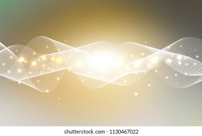 Dark Yellow vector texture with birthday confetti. Confetti on blurred abstract background with colorful gradient. New design for ad, poster, banner of your Party.