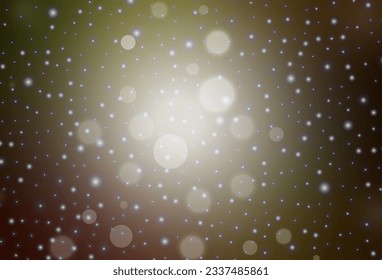 Dark Yellow vector texture in birthday style. Abstract gradient illustration with colorful Christmas things. Pattern for ads, poster, banner of books.