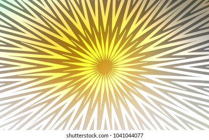 Dark Yellow vector texture with colored lines. Decorative shining illustration with lines on abstract template. Smart design for your business advert.