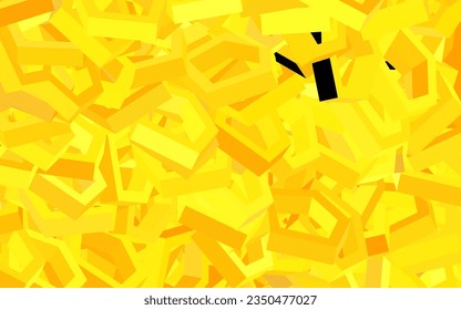 Dark Yellow vector texture with colorful hexagons. Blur background with colorful hexagons. Pattern for landing pages.