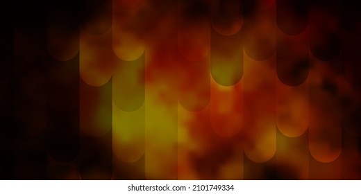 Dark Yellow vector texture with lines. Repeated lines on abstract background with gradient. Best design for your posters, banners.