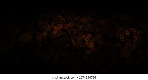 Dark Yellow vector texture with religion symbols. Colorful mystic symbols with a gradient in ancient style. Best design halloween events.