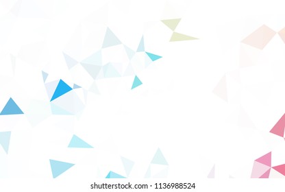 Dark Yellow vector triangle mosaic template. Geometric illustration in Origami style with gradient.  Brand new design for your business.
