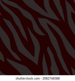 huella vectorial de cebra oscura. patrón transparente para ropa o impresión