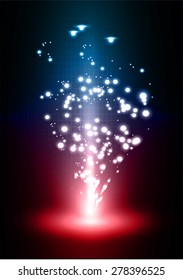 Darkblue red light Abstract background, rays. stage. infographics. infographics. star