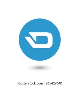 Darkcoin icon - vector stock