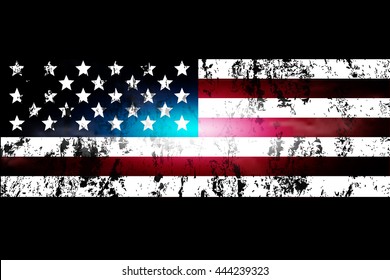 darkened background of the USA flag