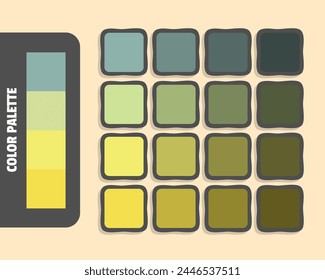 Darkgray khaki khaki sandybrown color palette, colour matching, rgb colors, harmonious colours catalog sample, design and edit idea