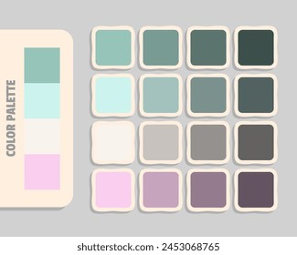 darkgray lightcyan seashell mistyrose color palette, colour matching, rgb colors, harmonious colours catalog sample, design and edit idea