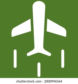 Diseño de iconos simples y planos del aeropuerto Dargreen