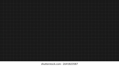 A darkly rendered matrix displays a structured grid pattern. Soft contrasts define square shapes, creating a subtle, consistent, and ordered array on a flat surface.