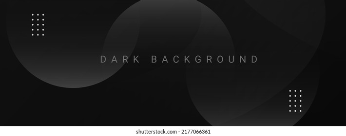 Darkness concept design black geometric background vector