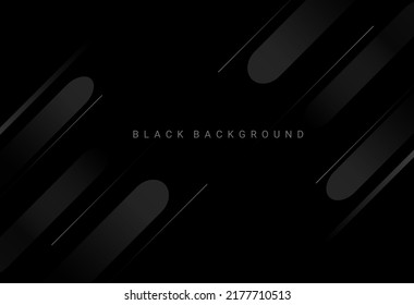 Darkness concept design black geometric background vector