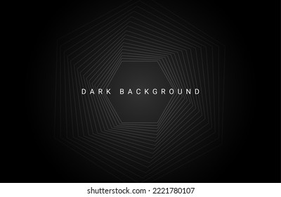 Darkness concept design black geometric background vector
