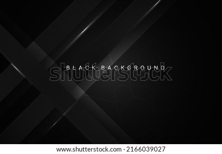 Darkness concept design black geometric background vector