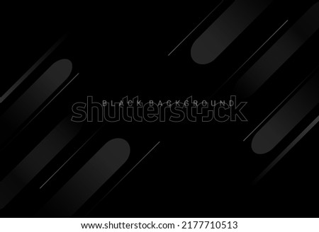 Darkness concept design black geometric background vector