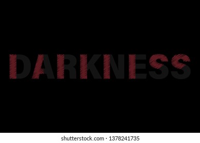 darkness fashion slogan for t-shirt and apparels tee graphic vector print