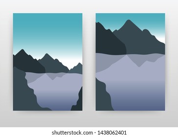 Vector River Mountains Stock Illustrations Images Vectors