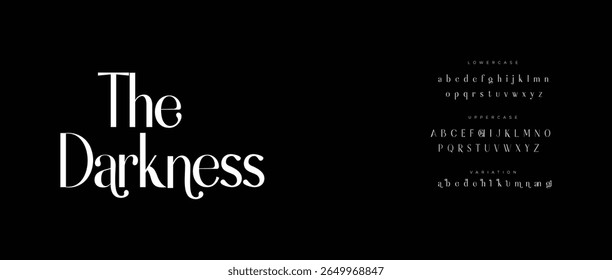 Darkness modern stylish small alphabet letter logo design