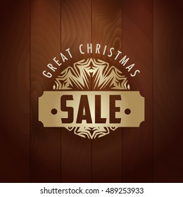 darkness new timber scene that build a difference in your new design with a old-fashioned typography yellow mark of merry christmas and joyful new year 2017 vector image design template for reception