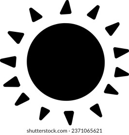 The darkness of the sun in children's cartoons