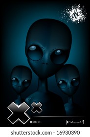 Darkness, terrible aliens looking at you!