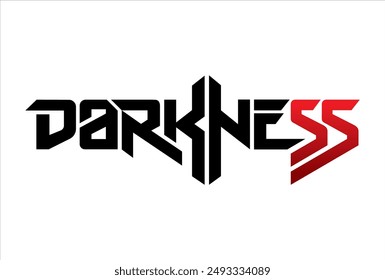 Darkness Typografie Design Vektorgrafik, für T-Shirt, Poster und andere Zwecke