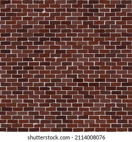 Darkred brick wall, background, texture. Architecture.
