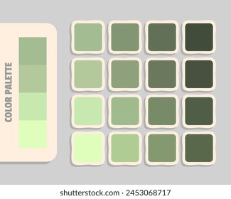 darkseagreen darkgray palegoldenrod palegoldenrod color palette, colour matching, rgb colors, harmonious colours catalog sample, design and edit idea