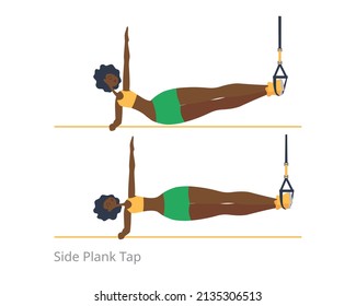 A dark-skinned woman is engaged in sports ropes. Beautiful body. Vector illustration. Eps10