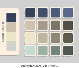 darkslategray silver bisque lightgray color palette, colour matching, rgb colors, harmonious colours catalog sample, design and edit idea