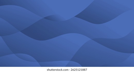Fundo ondulado azul escuro a claro com design moderno. Ótimo para cabeçalhos de aplicativos ou sites.