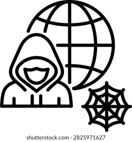 Darkweb Icon Element For Design